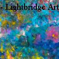 Breda Stack - Lightbridge Art - Blue Float - Paintings